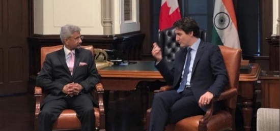  EAM Dr. S. Jaishankar called on the Canadian PM Justin Trudeau during his visit to Ottawa on Dec 19,
2019